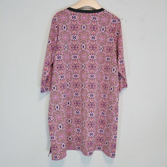 Lands' End Women's Quick Dry Mandala Print Shift Dress Plus Size 1X - Picture 6 of 9
